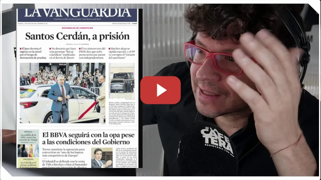 Embedded thumbnail for Cerdán en prisión: El PSOE contiene la respiracion. | #LaCafeteraCasoCerdán