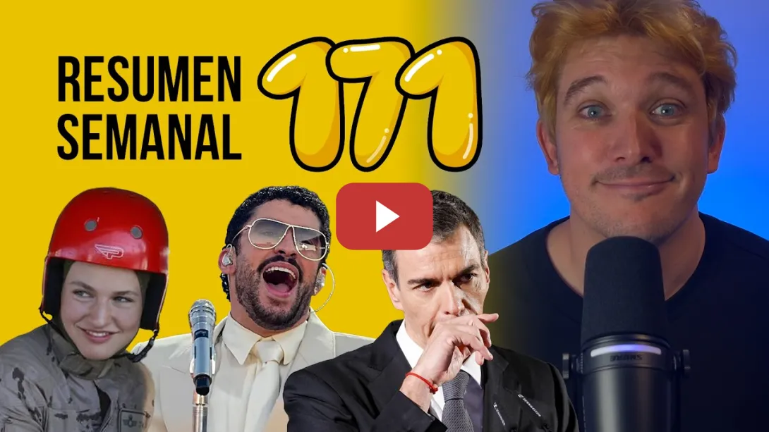 Embedded thumbnail for Sánchez One, Waterloo, Paraca Leonor, casita de Bad Bunny #ResumenSemanal 171 | Miguel Charisteas