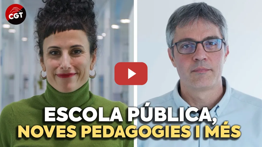 Embedded thumbnail for COMMUNIA 02: Educació i (falsa) innovació - Amb Marta Venceslao i Jordi Solé | CGT EN RED