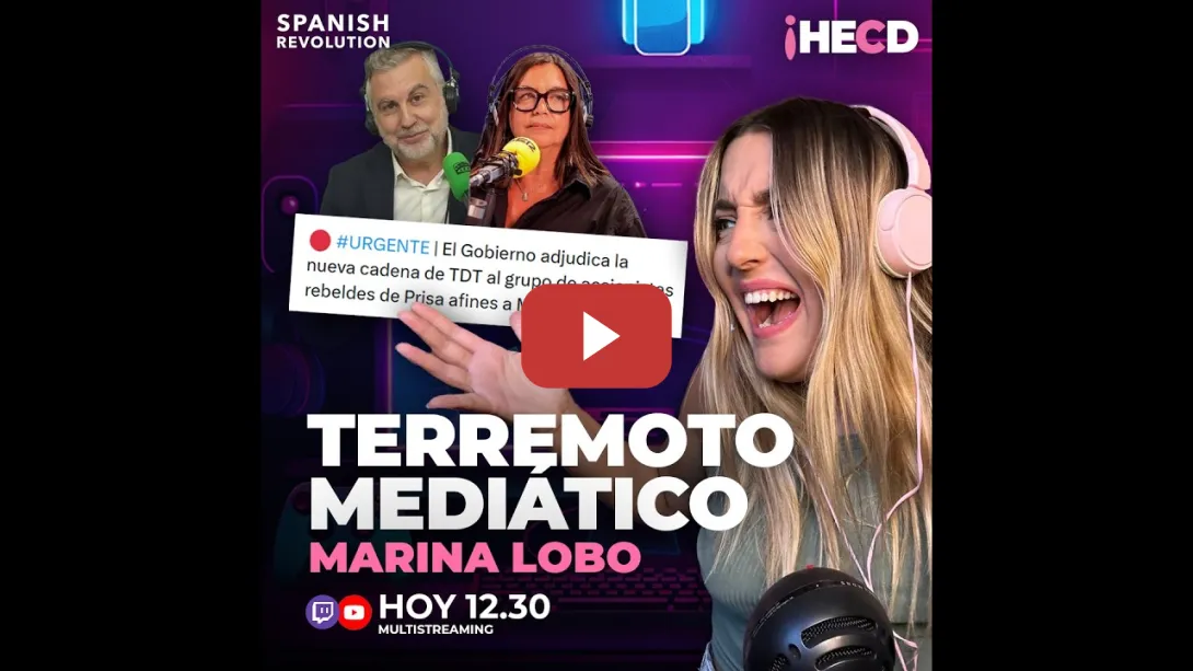 Embedded thumbnail for HECD! 601 Marina Lobo 🔴 Terremoto mediático: de Angels a...¿una nueva tele? + Última hora Zapatero