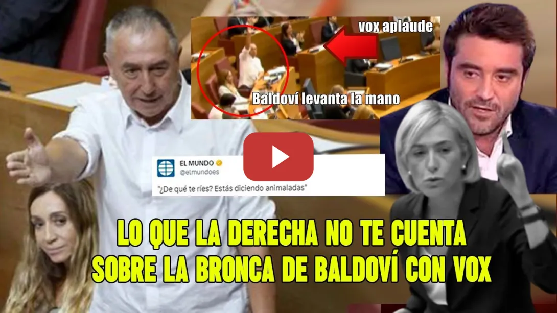 Embedded thumbnail for Lo que la derecha NO te ha contado sobre la BRONCA de Baldoví y Vox❌NO podía faltar ETA en Valencia