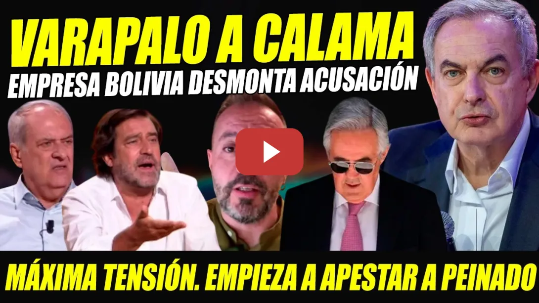 Embedded thumbnail for BOMBAZO: VARAPALO A JUEZ CALAMA DE LA EMPRESA ZAPATERO QUE ACUSA DE SER PANTALLA ¡NOS ASESORÓ!