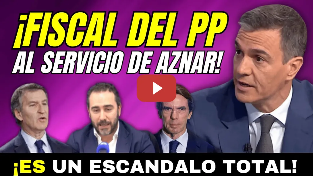 Embedded thumbnail for ¡AL LORO! - FISCAL CASO ALDAMA TRABAJA A LAS ÓRDENES DE AZNAR Y DEL PP