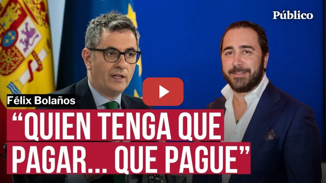 Embedded thumbnail for Félix Bolaños estalla contra Aldama: &quot;No se puede acusar sin pruebas ni manchar a personas honradas&quot;