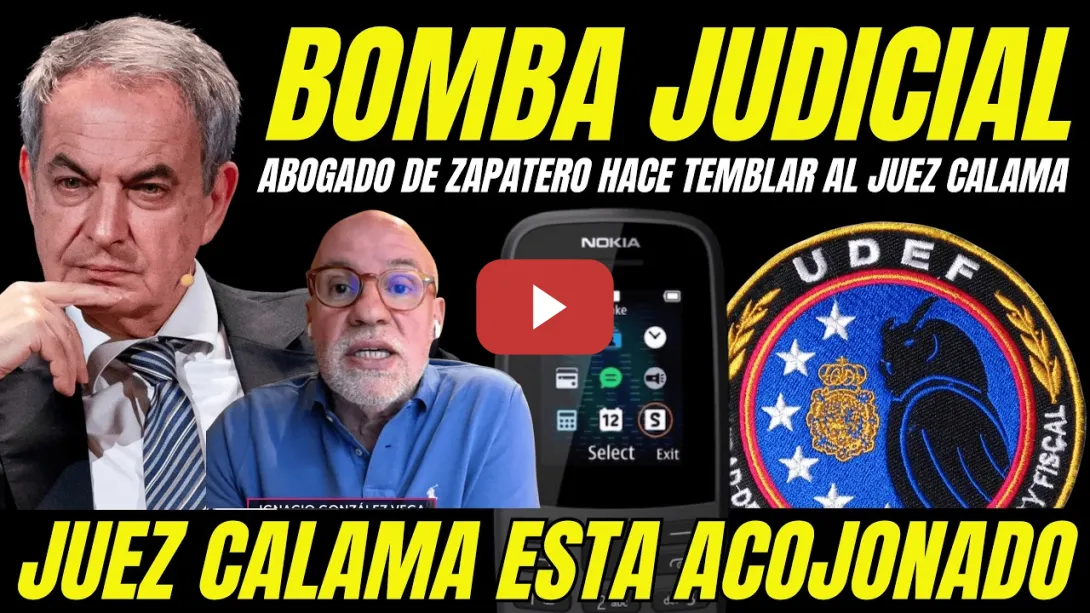 Embedded thumbnail for ABOGADO DE ZAPATERO HACE TEMBLAR AL JUEZ CALAMA CON ESTE DATO "EXPERTO DERECHO INTERNACIONAL"