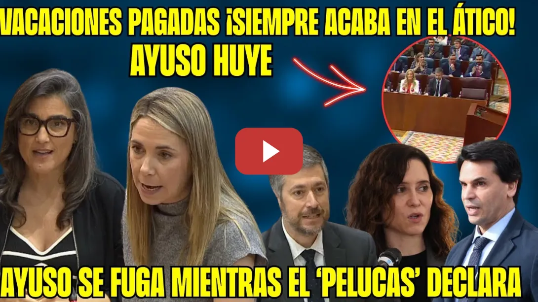 Embedded thumbnail for AYUSO se FUGA mientras su PAREJA DECLARA en el JUZGADO &quot;para TAPAR a un SINVERGÜENZA!&quot;