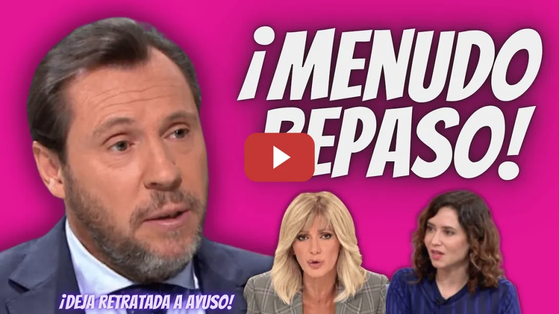Embedded thumbnail for Óscar Puente se “MERIENDA” a Susana Griso en DIRECTO y DESTROZA al NOVIO de Ayuso por DEFRAUDADOR