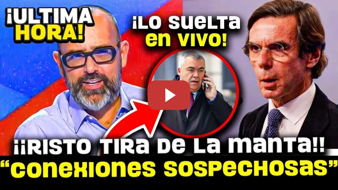 Embedded thumbnail for 💥¡¡BOMBAZO!! KOLDO GARCÍA DESVELA SI AZNAR ESTÁ IMPLICADO EN LA TRAMA SANTOS CERDÁN
