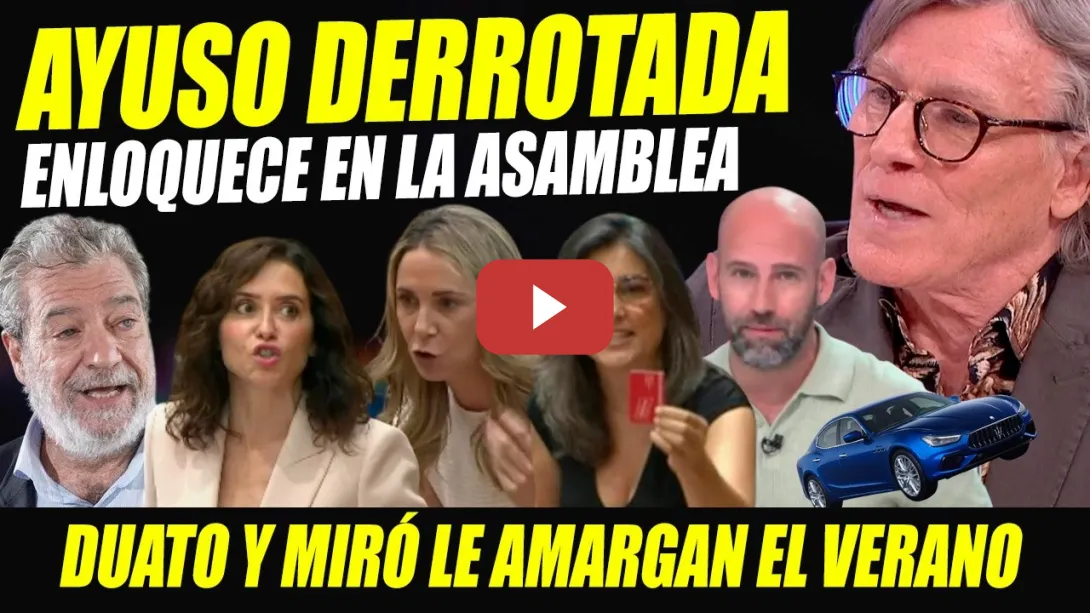 Embedded thumbnail for DESTROZO A MENTIROSA AYUSO MASERATI.NACHO DUATO,MIRÓ ¡TERMINAN ANTES SAGRADA FAMILIA Q INFORME NOVIO