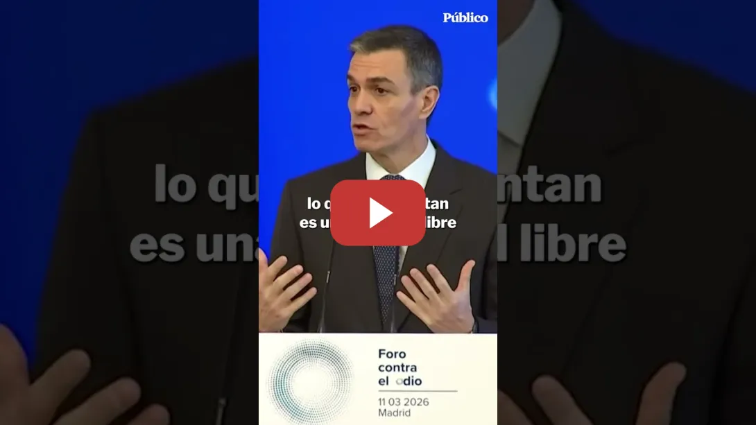 Embedded thumbnail for Sánchez, sobre la estrategia de la derecha: "El odio es su principal baza electoral"