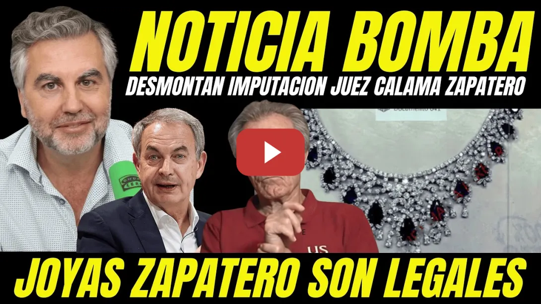 Embedded thumbnail for CARLOS ALSINA SUELTA BOMBA JOYAS DE ZAPATERO QUE DESMONTA AL JUEZ CALAMA IMPUTACIÓN HACIENDA