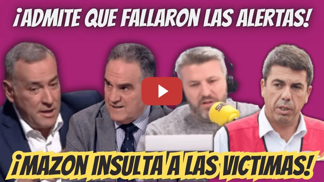 Embedded thumbnail for Mazón INSULTA a las VÍCTIMAS - Su General RECONOCE a Xabier Fortes que FALLARON las ALARMAS