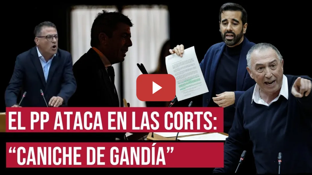 Embedded thumbnail for &quot;Caniche de Gandía&quot; y &quot;ratonera de Valencia&quot;, así ataca el PP en las Corts Valencianes