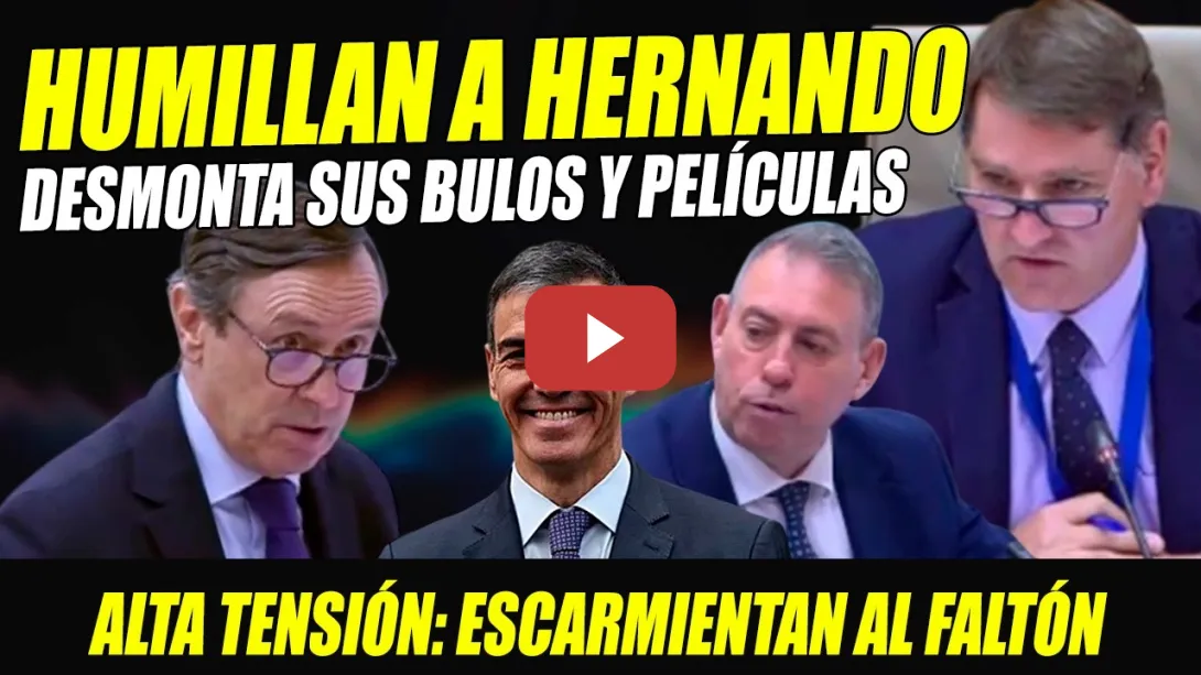 Embedded thumbnail for RAFAEL HERNADO VIVE MAYOR HUMILLACIÓN DE SU VIDA. ROCHA SE LO CARGA ¡NO SOY FONTANERO DE CLOACAS!