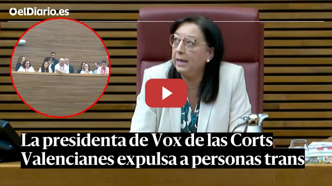 Embedded thumbnail for EXPULSADOS por la presidenta ULTRA tras protestar contra el RECORTE de derechos TRANS