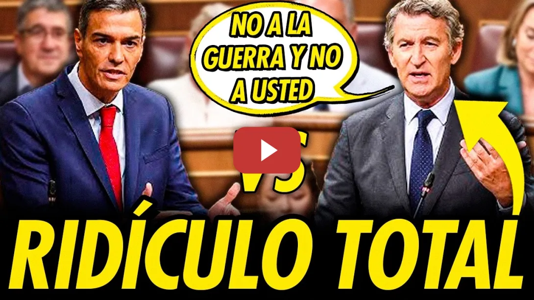 Embedded thumbnail for FEIJÓO QUEDA EN RIDÍCULO ANTE SÁNCHEZ Y SE RINDE AL"NO A LA GUERRA"