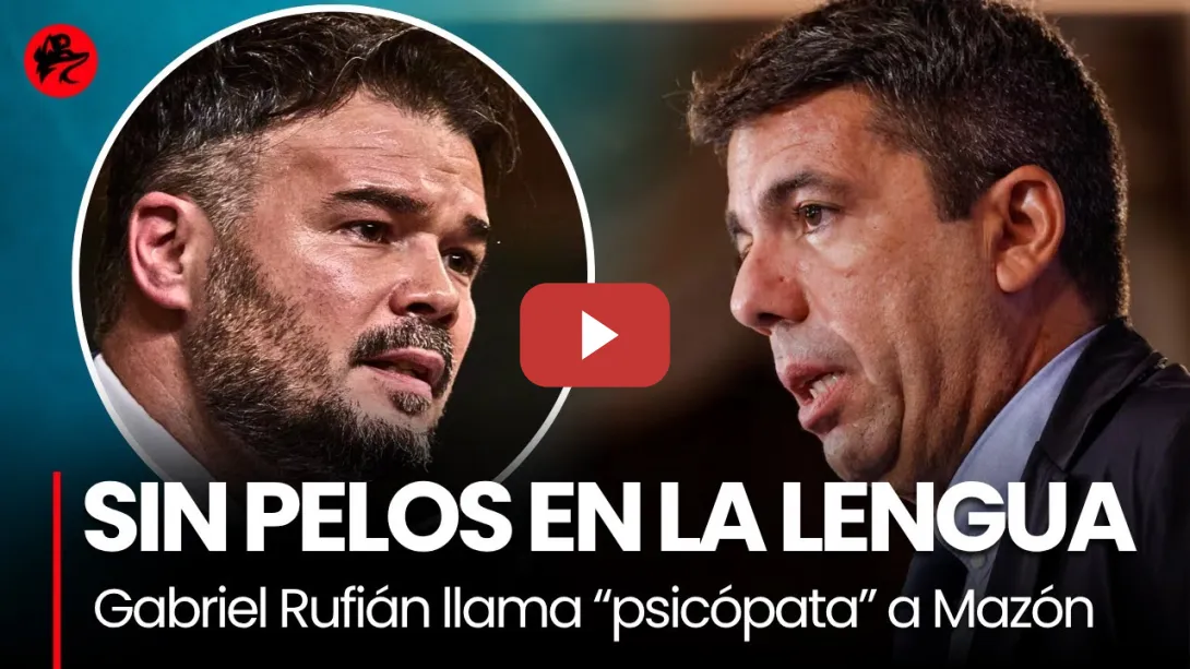 Embedded thumbnail for Gabriel Rufián destroza a Mazón y a toda la derecha en menos de 30 segundos