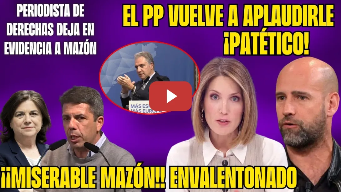 Embedded thumbnail for ¡MISERABLE! MAZÓN se ENVALENTONA y PRADAS se ESCAQUEA ¡A la CALLE! ¡NO estaba DÓNDE tenía que ESTAR!