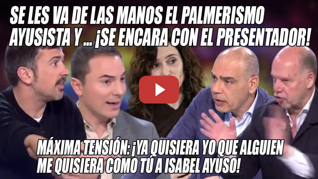 Embedded thumbnail for BRONCA🔥Se ENFRENTAN al PRESENTADOR x el CULTO a la LÍDER🔥¡La MESA está LLENA de ABOGADOS de Ayuso!