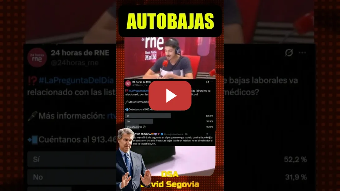 Embedded thumbnail for Feijóo y las bajas, responde la audiencia. No son AUTOBAJAS