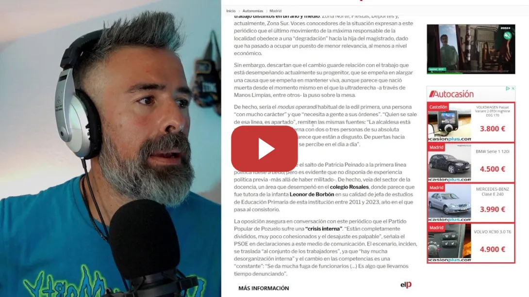 Embedded thumbnail for PEINADO, ¿debe FAVORES? / Los HOSPITALES de IDAbel AYUSO