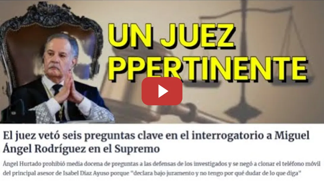 Embedded thumbnail for Ángel Hurtado &quot;Un Buen Juez para el PP&quot;