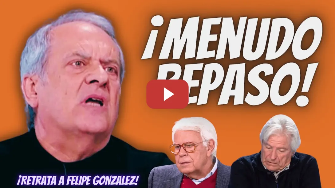 Embedded thumbnail for “APLAUDIDO REPASO” de Javier Aroca a Felipe González y a TERTULIANO por DEFENDERLE