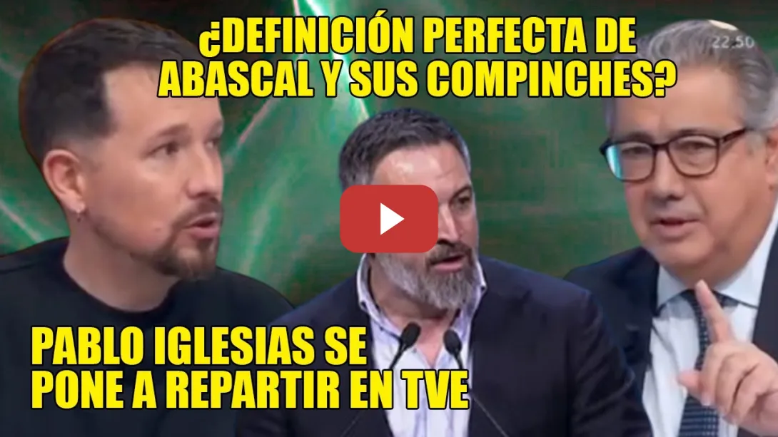 Embedded thumbnail for ¡LAME CU--LOS!💥Pablo Iglesias NO SE MUERDE LA LENGUA al hablar de Abascal y CLUB de amigos PATRIOTS
