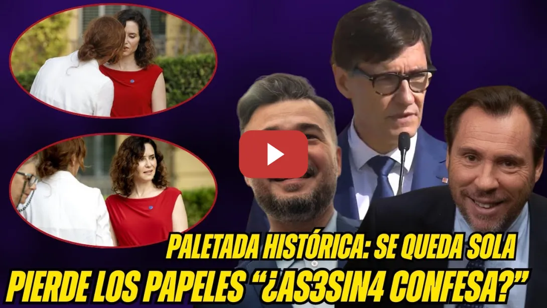 Embedded thumbnail for AYUSO PIERDE los PAPELES ante MÓNICA GARCÍA ¡ESTÁ NERVIOSA por las INVESTIGACIONES 7291! ¡PALETADA!