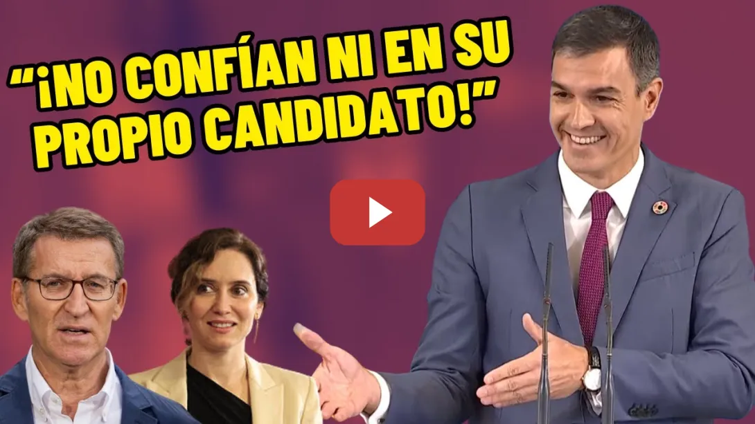 Embedded thumbnail for SÁNCHEZ se DESCOJ0NA del PP y de que Ayuso pida elecciones: &quot;No confían ni en su candidato&quot;