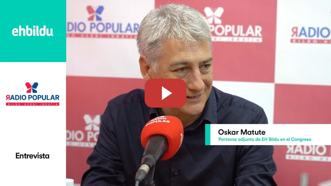 Embedded thumbnail for Entrevista | OSKAR MATUTE en Radio Popular - Herri Irratia