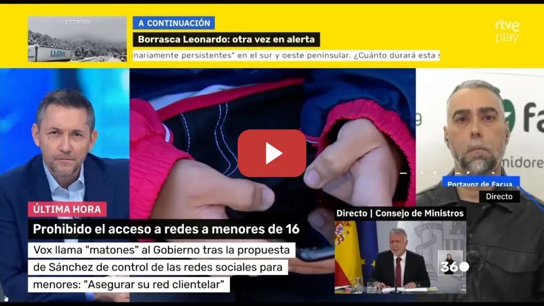 Embedded thumbnail for Rubén Sánchez: "Los discursos de odio en redes son especialmente peligrosos para los menores"