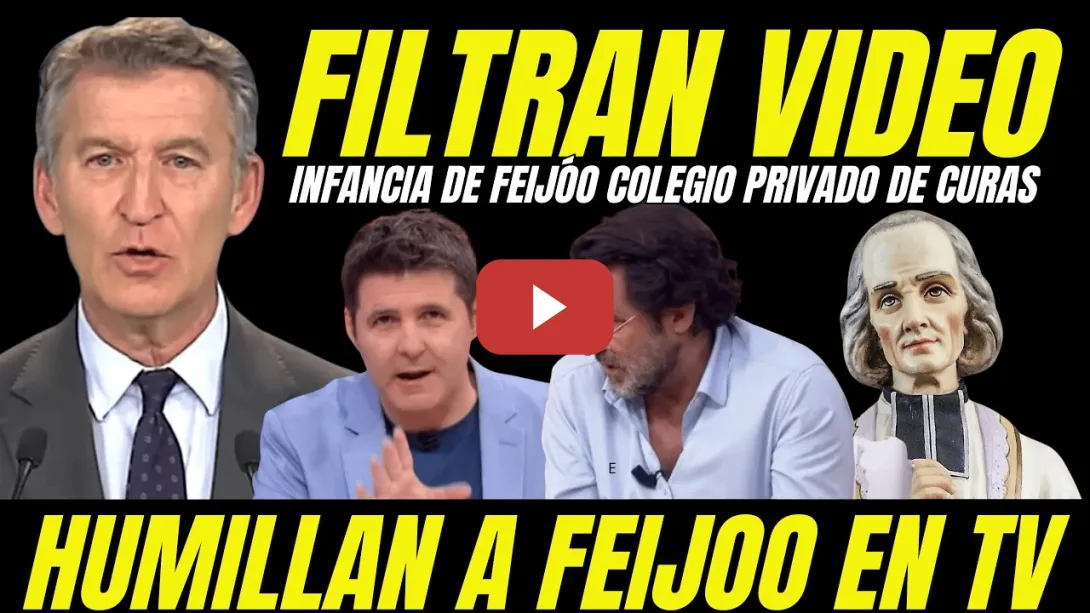 Embedded thumbnail for FILTRAN VIDEO INFANCIA DE FEIJÓO Y LO HUMILLAN POR IR A UN COLEGIO PRIVADO DE CURAS PARA NIÑOS RICOS
