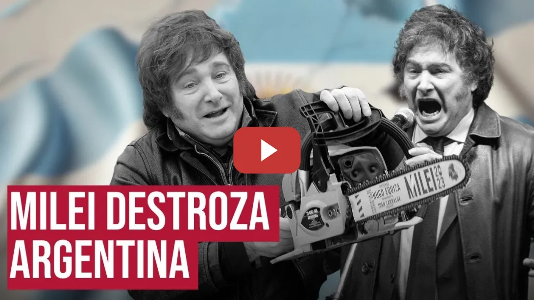 Embedded thumbnail for La motosierra de Milei destroza Argentina: “El 55% de los argentinos son pobres”