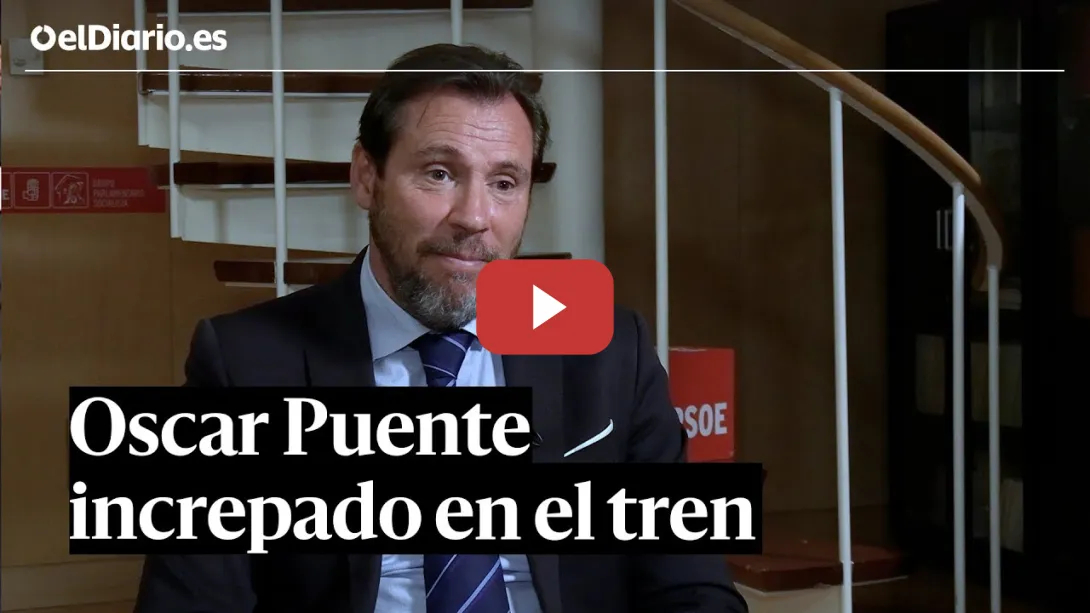 Embedded thumbnail for Óscar Puente, tras ser increpado en el AVE: &quot;La derecha tensa la situación hasta el límite&quot;