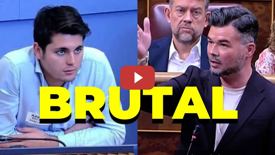 Embedded thumbnail for Gabriel Rufián desafía a Vito Quiles en el Congreso y se hace viral su respuesta