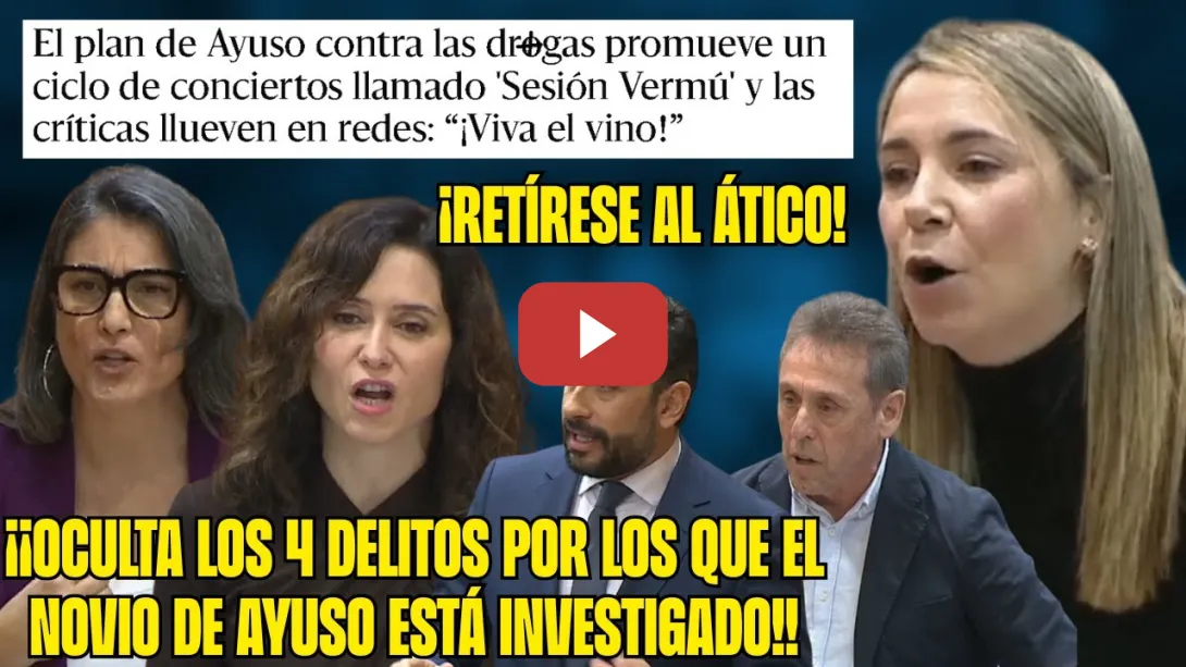 Embedded thumbnail for &quot;VOLQUETE de PU***, NARCOS...&quot; ESPINAR y BERGEROT contra la QUIRONESA AYUSO que BANALIZA el AC0S0!
