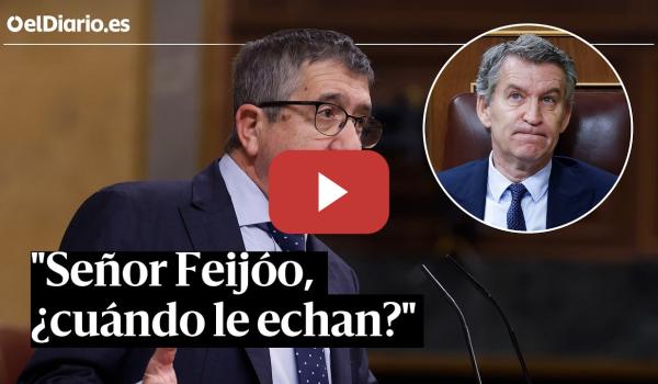Embedded thumbnail for Patxi López reprocha a Feijóo que use de manera “miserable” a las víctimas