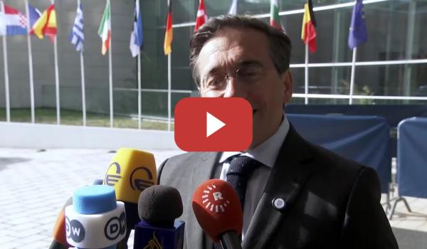 Embedded thumbnail for Albares solicita a sus homólogos de la Unión Europea una "señal fuerte" contra Israel