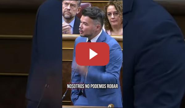 Embedded thumbnail for Gabriel Rufián PONE EN SU SITIO A PEDRO SÁNCHEZ tras descubrir la corrupción de Cerdán