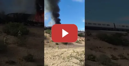 Embedded thumbnail for Incendio de una locomotora de AVE a la altura de Ricla (Zaragoza)