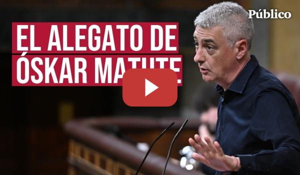Embedded thumbnail for La lección de ÓSKAR MATUTE a la derecha de Junts y Vox en el Congreso sobre impuestos y clase social