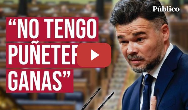 Embedded thumbnail for El TAJANTE discurso de RUFIÁN en el Congreso: "La derecha tiene intereses. La izquierda, principios"