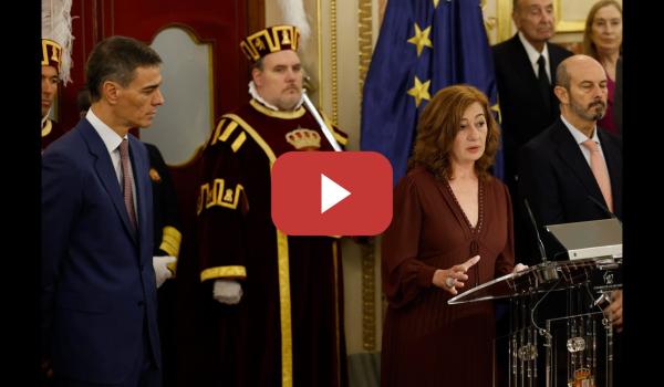 Embedded thumbnail for Francina Armengol aboga por adaptar la Constitución a la diversidad territorial de España