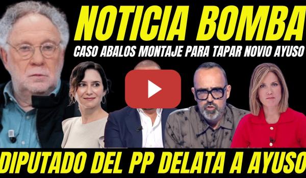 Embedded thumbnail for DIPUTADO DEL PP DELATA A AYUSO "RECONOCE QUE CASO ALDAMA ES MONTAJE TAPAR CORRUPCIÓN NOVIO DE AYUSO