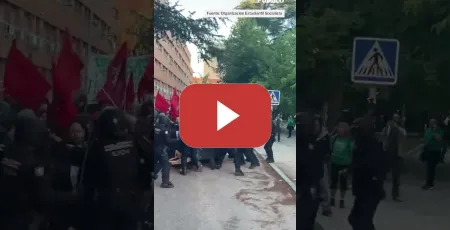 Embedded thumbnail for La policía carga duramente contra estudiantes y trabajadores en Ciudad Universitaria