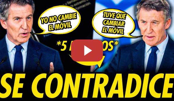 Embedded thumbnail for FEIJÓO SE CONTRADICE SOLO POR LOS WHATSAPP CON MAZÓN