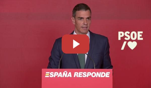 Embedded thumbnail for Pedro Sánchez,  reta al PP y a Vox a presentar una moción de censura &quot;cuanto antes&quot;