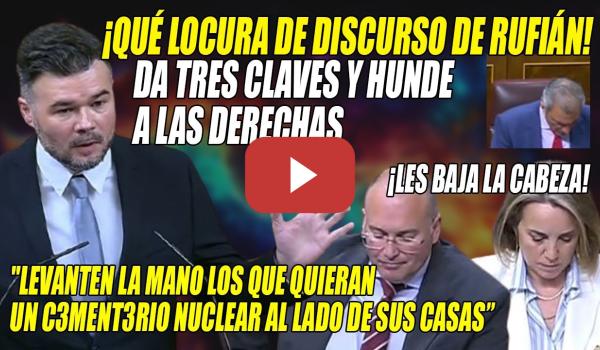 Embedded thumbnail for 👏RECITAL de Gabriel Rufián deja HUNDIDOS a PP-Vox x BULEROS y LACAYOS de LOBBIES [ÍNTEGRO ESPAÑOL]