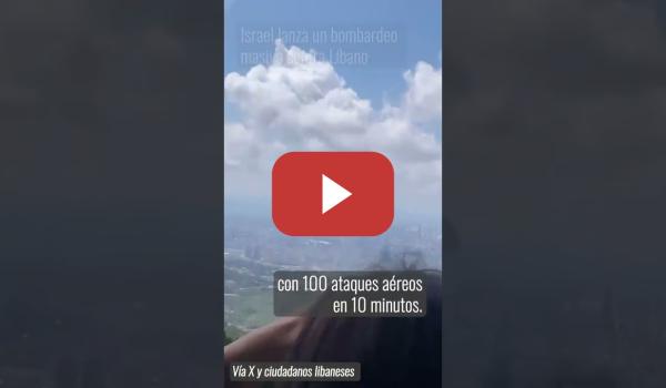 Embedded thumbnail for Israel bombardea el Líbano: 100 ataques en 10 minutos